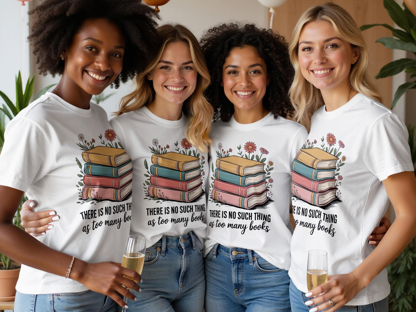There is No Such Thing as Too Many Books T-shirt product type