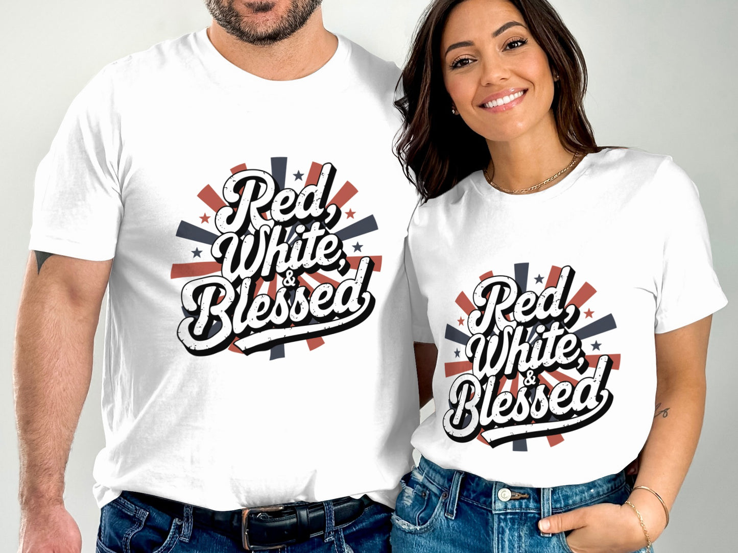 Red White and Blessed Graphic Tee product