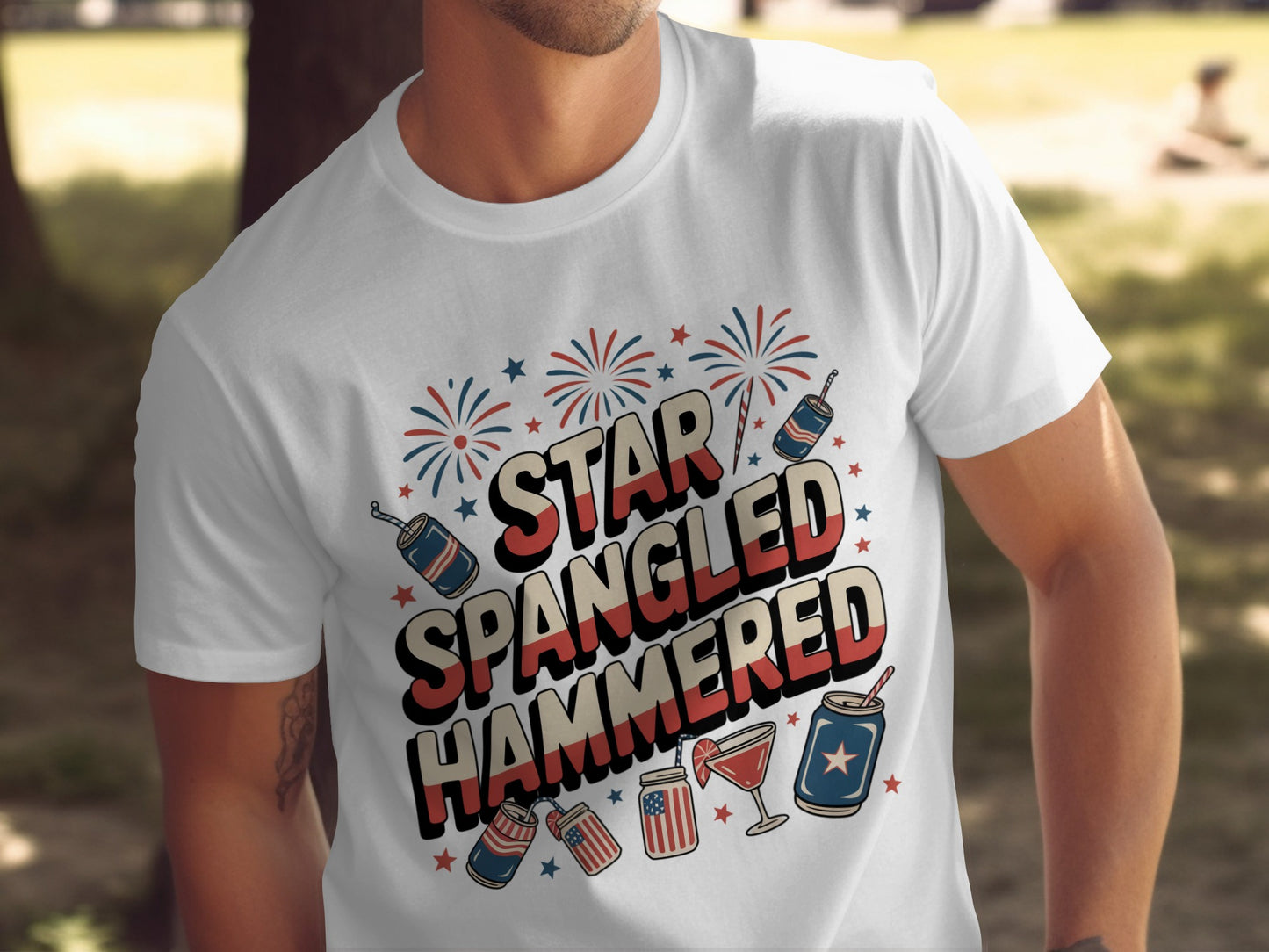 Star Spangled Hammered Graphic T-Shirt product