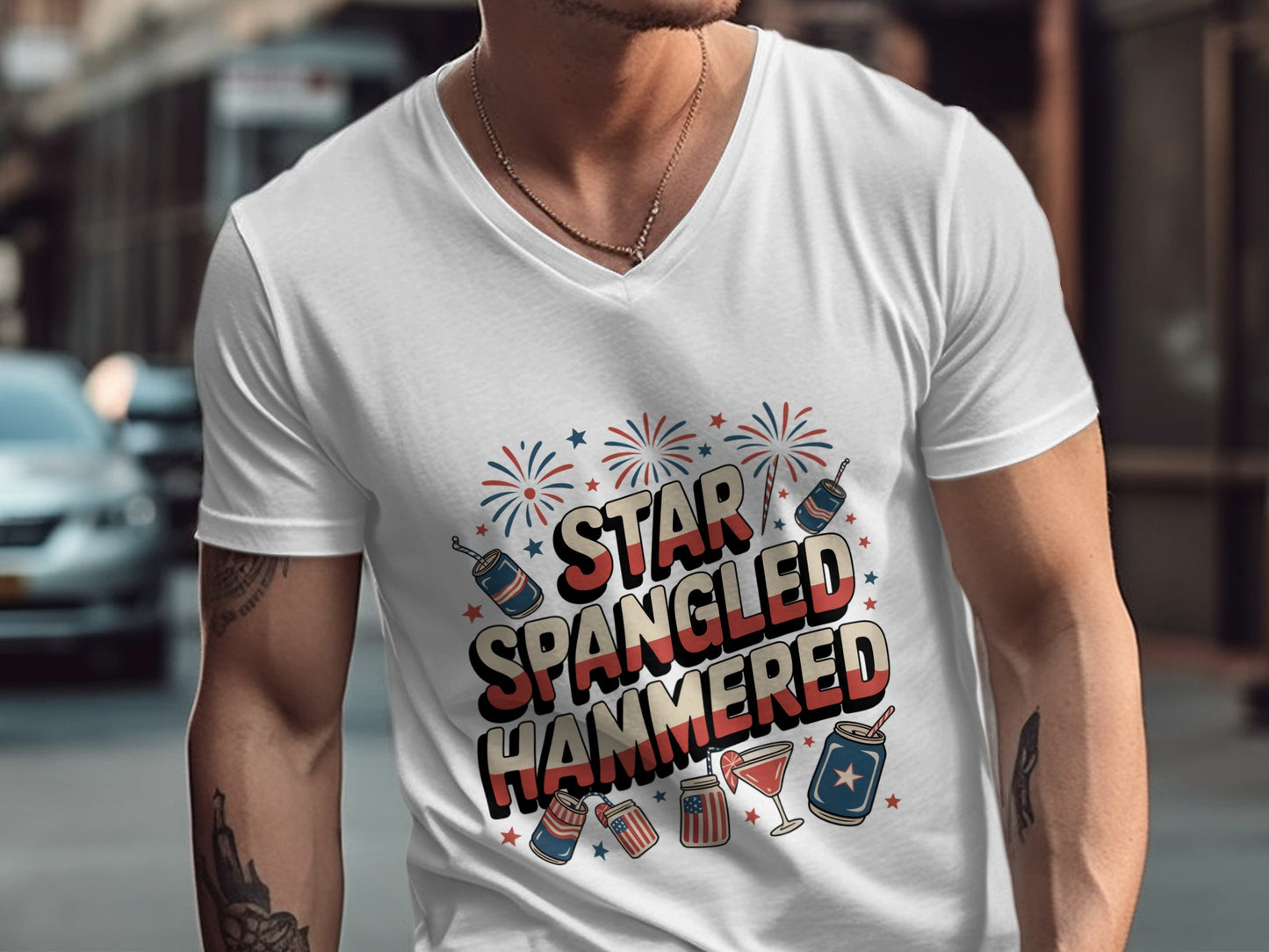 Star Spangled Hammered Graphic T-Shirt product