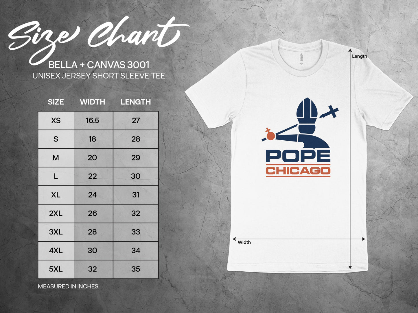 Pope Chicago Unisex Jersey Short Sleeve Tee product