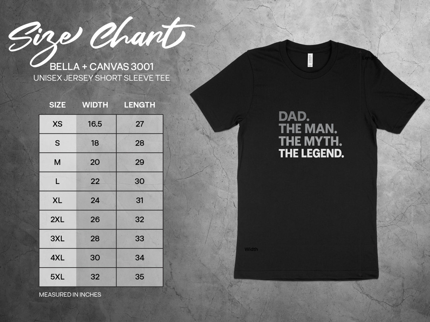 Dad The Man The Myth The Legend Unisex Tee Shirt product