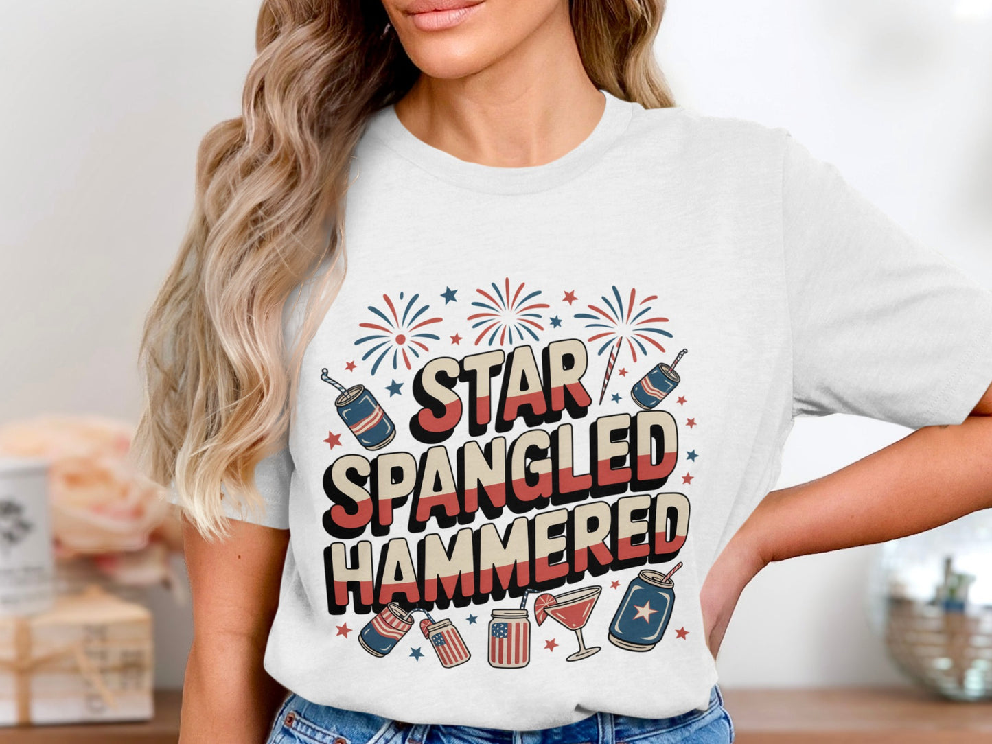 Star Spangled Hammered Graphic T-Shirt product