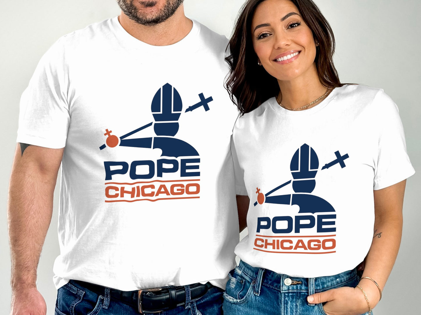 Stylish Pope Chicago Graphic Tee Shirt product type