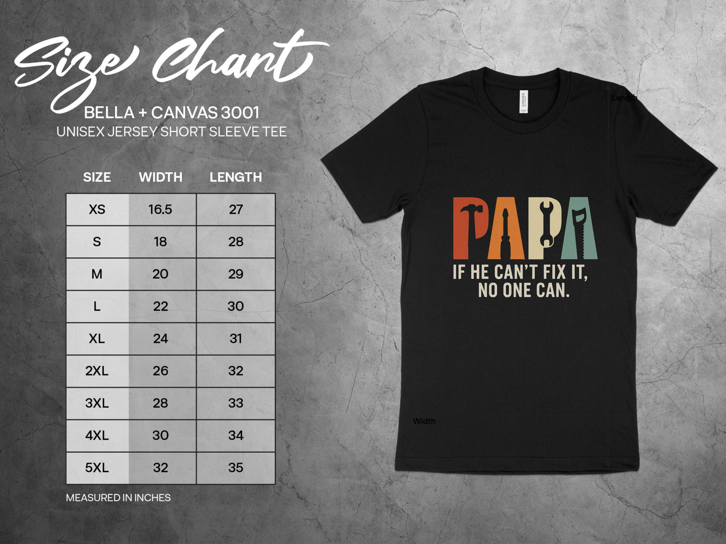 Papa If He Can't Fix It No One Can Short Sleeve Tee product type