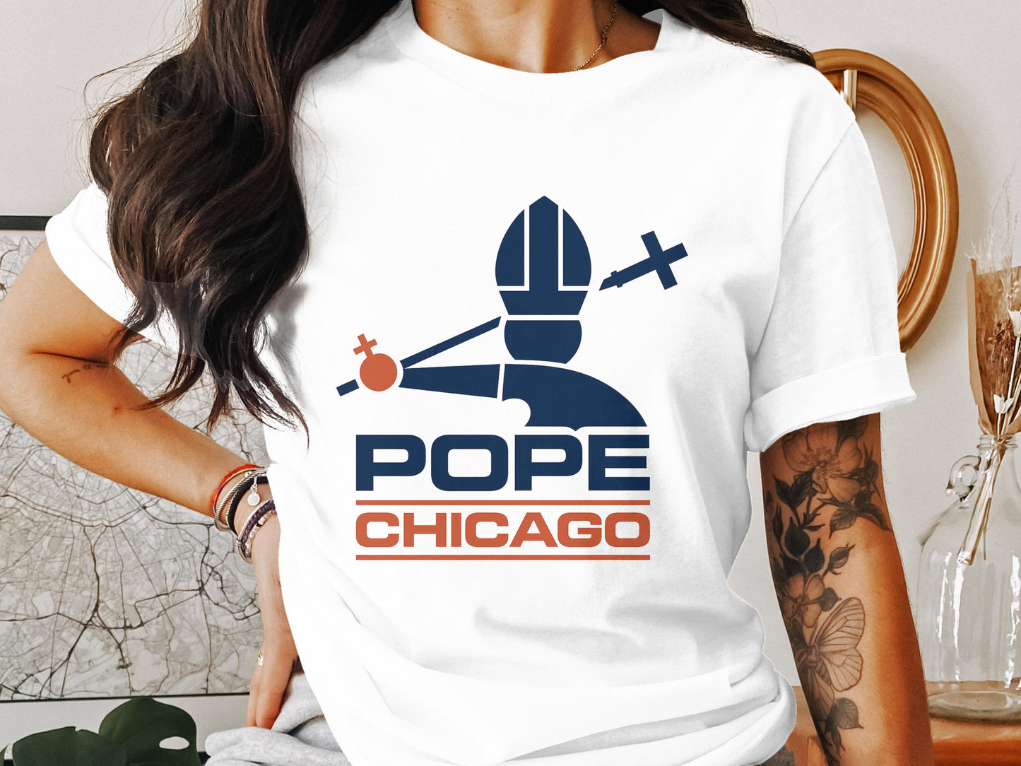 Pope Chicago Graphic Printed Casual T-shirt product