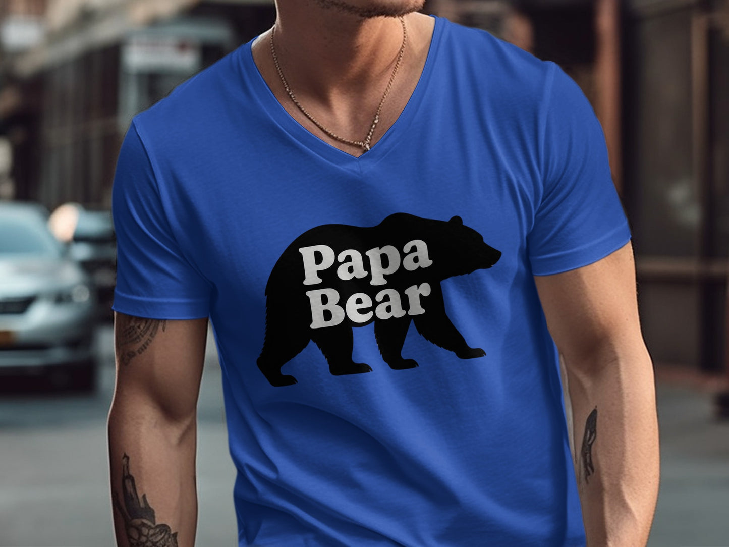 Papa Bear Graphic Tee for Men Casual Shirt product type