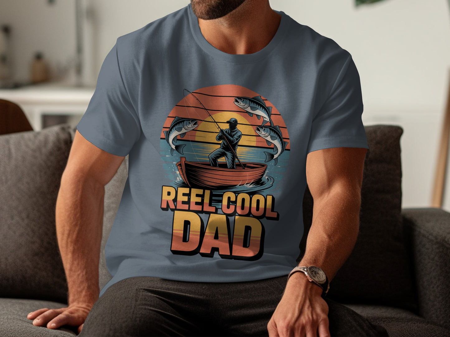 Reel Cool Dad Graphic T-Shirt Cool Dad Gift product