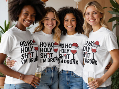 Ho Ho Holy Shot I'm Drunk Funny Christmas T-shirt product