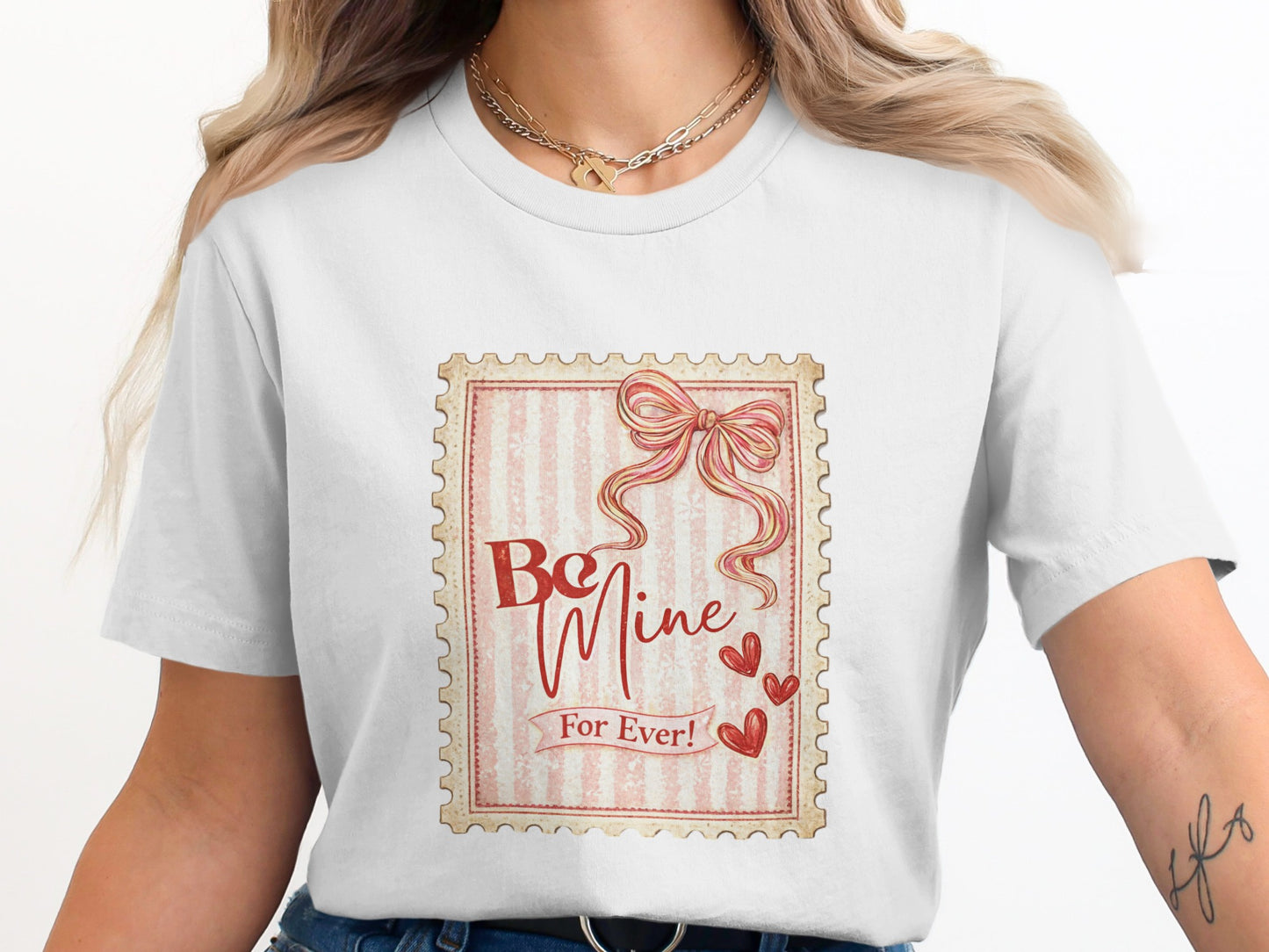Be Mine Forever Romantic Graphic Tee Shirt