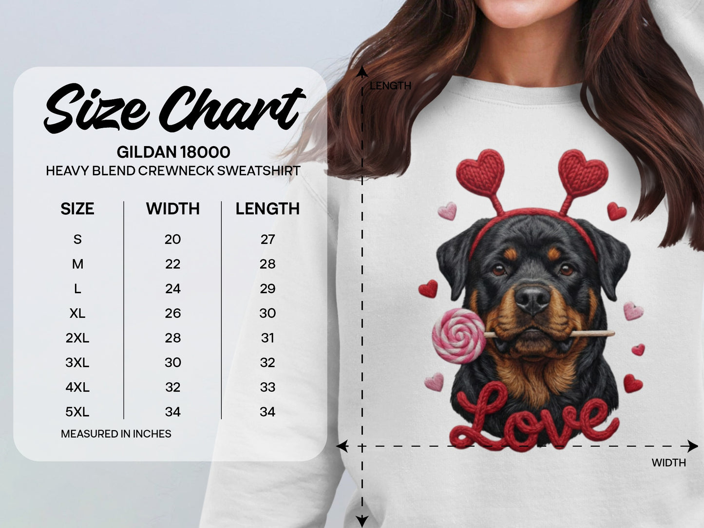 Rottweiler T-Shirt, Valentines Day Dog Shirt, Love Heart T-Shirt, Cute Rottweiler Dog, Candy Shirt, Dog Lover Tee, Valentines Tee
