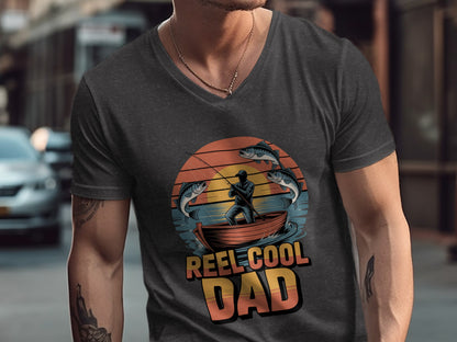 Reel Cool Dad Fishing Graphic Tee product