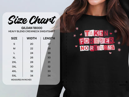 Taken Forever No Returns Graphic Sweatshirt