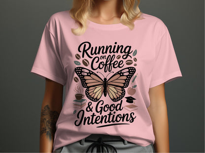 Running on Coffee & Good Intentions T-shirt product