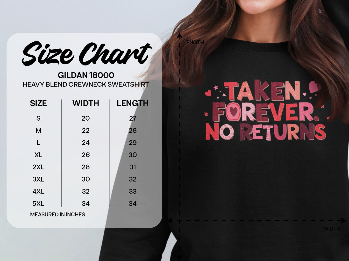 Taken Forever No Returns Graphic Sweatshirt