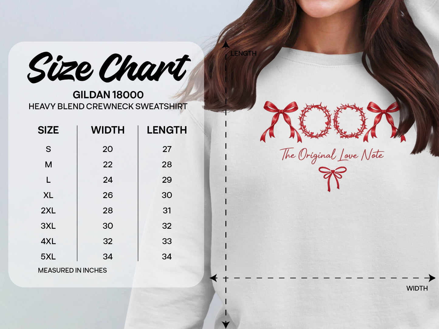 The Original Love Note Heavy Blend Crewneck Sweatshirt