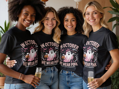 Ghost and Pink Support Breast Cancer Awareness T-shirt product