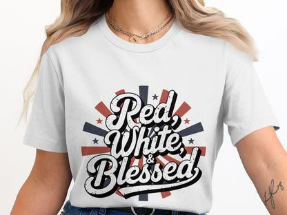 Red White and Blessed Graphic Tee product