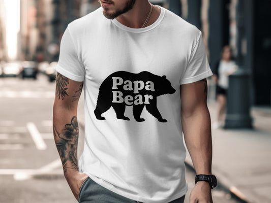 Papa Bear Graphic T-Shirt Awesome Dad Gift product type