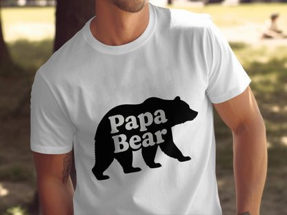 Papa Bear Graphic Print Casual T-shirt product