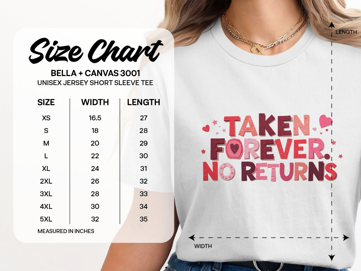 Taken Forever No Returns Unisex Jersey Tee