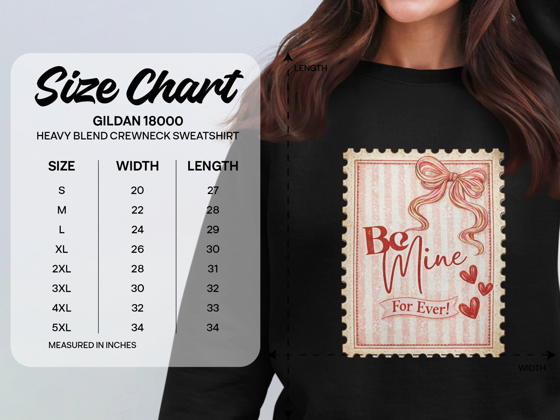 Be Mine Forever Gildan 18000 Heavy Blend Crewneck Sweatshirt