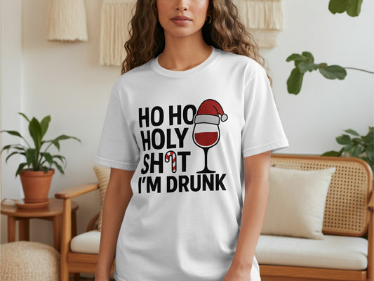 Funny Santa Drinking Quote Holiday Theme Shirt product