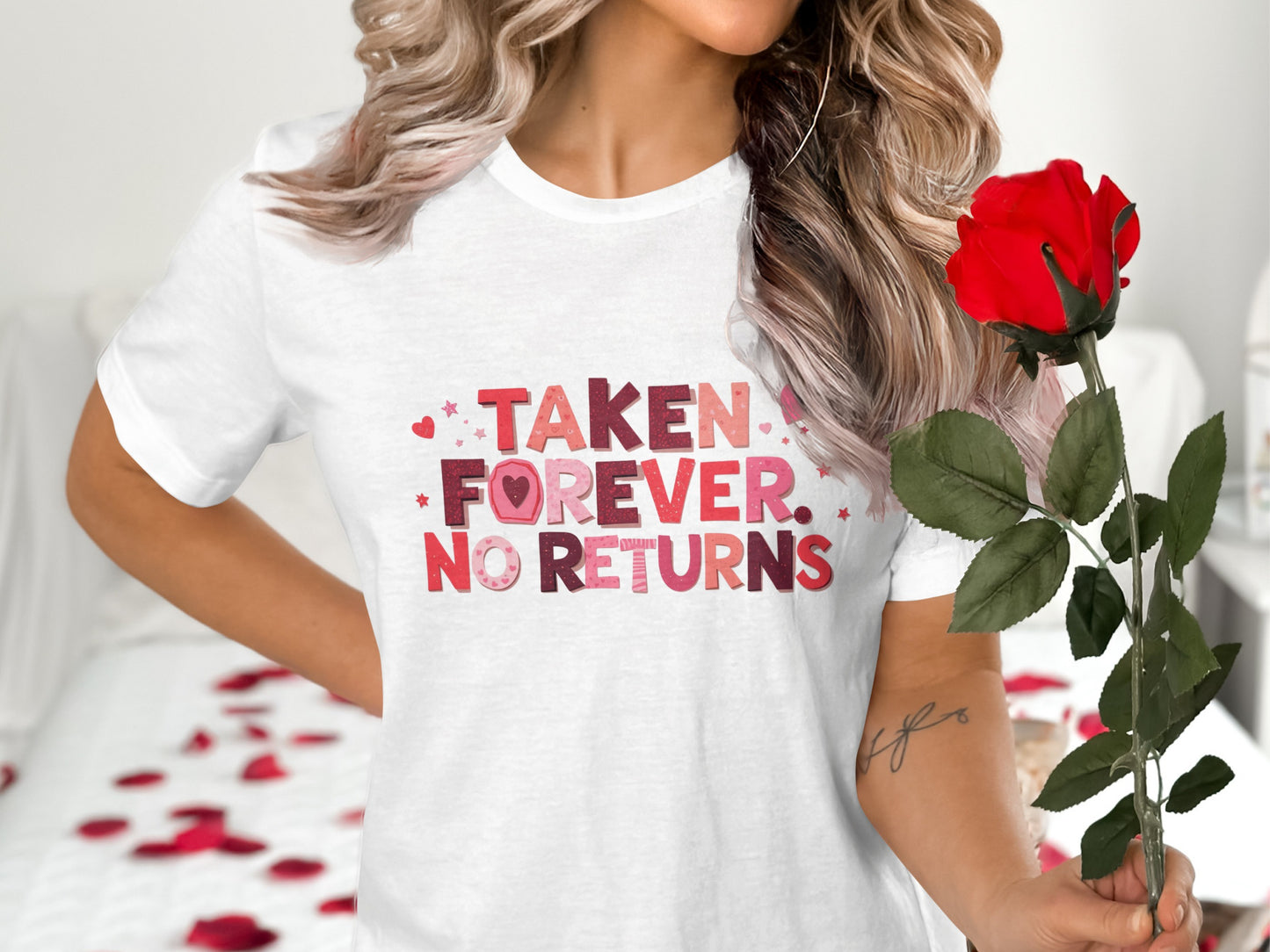 Taken Forever No Returns Valentine's Day T-shirt