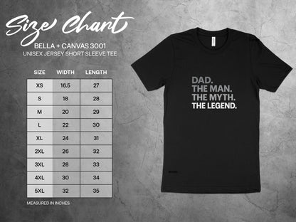 Dad The Man The Myth The Legend Unisex Tee Shirt product