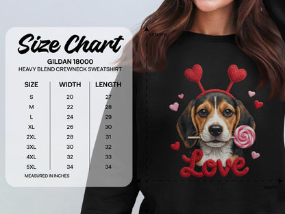 Valentine Beagle T-Shirt, Dog Lover Tee, Heart Headband Puppy, Sweet Treat Shirt, Cute Animal T-Shirt, Gift for Dog Mom, Love T-Shirt
