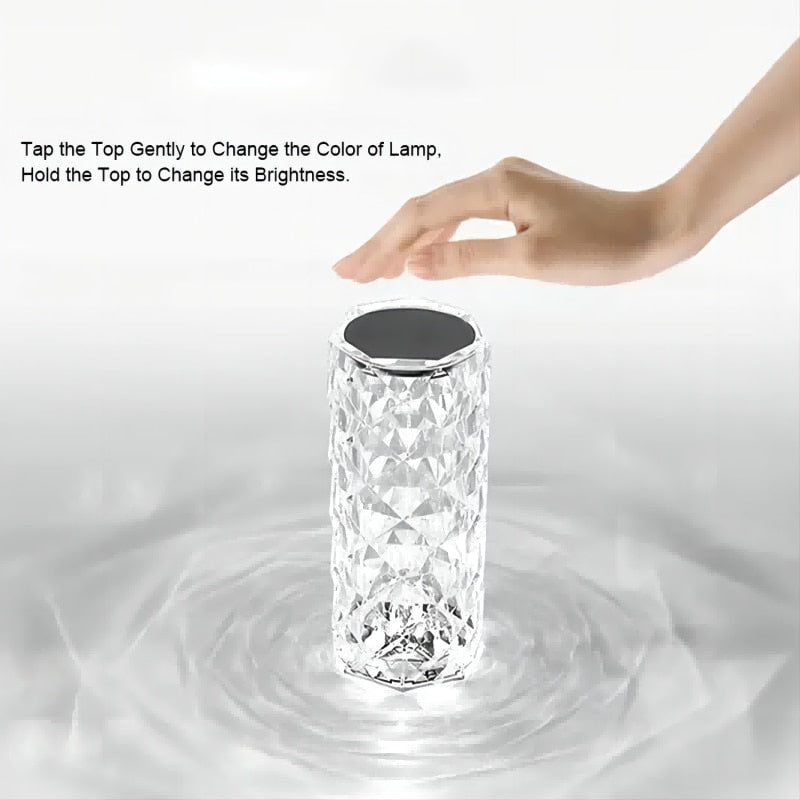 LED Crystal Table Lamp