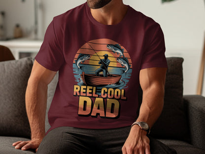 Reel Cool Dad Graphic Tee Shirt Comfortable product
