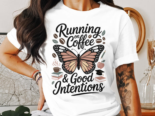 Running on Coffee Good Intentions Butterfly product