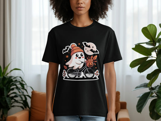 Cute Ghost and Pumpkins Halloween Themed T-Shirt product