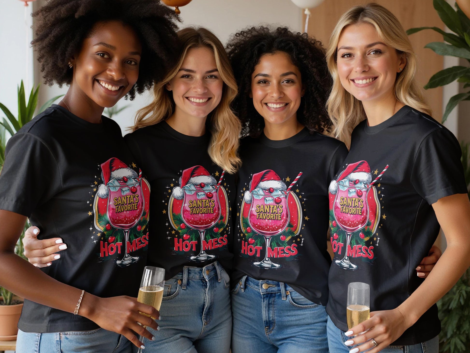 Santas Favorite Hot Mess Graphic Tee product