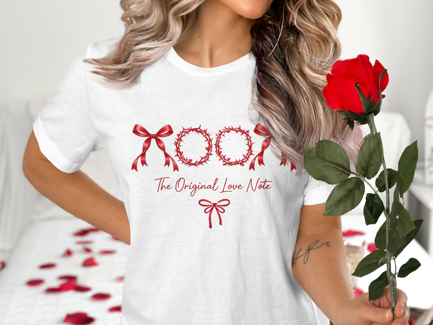 The Original Love Note Design T-Shirt for Romance